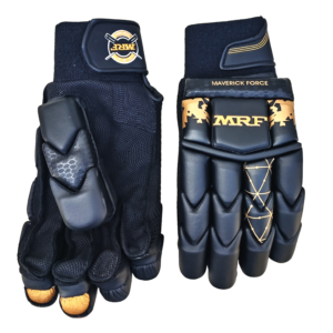 MRF Maverick Force Black Cricket Batting Gloves